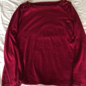 Talbots boat necked shirt